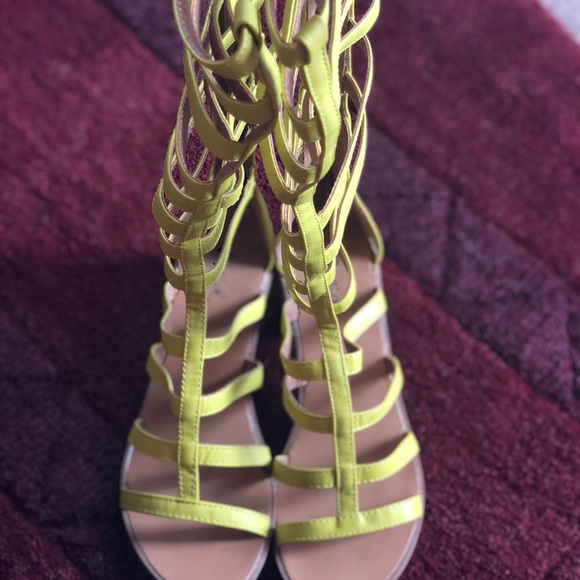 Shoes - Yellow gladiator sandals